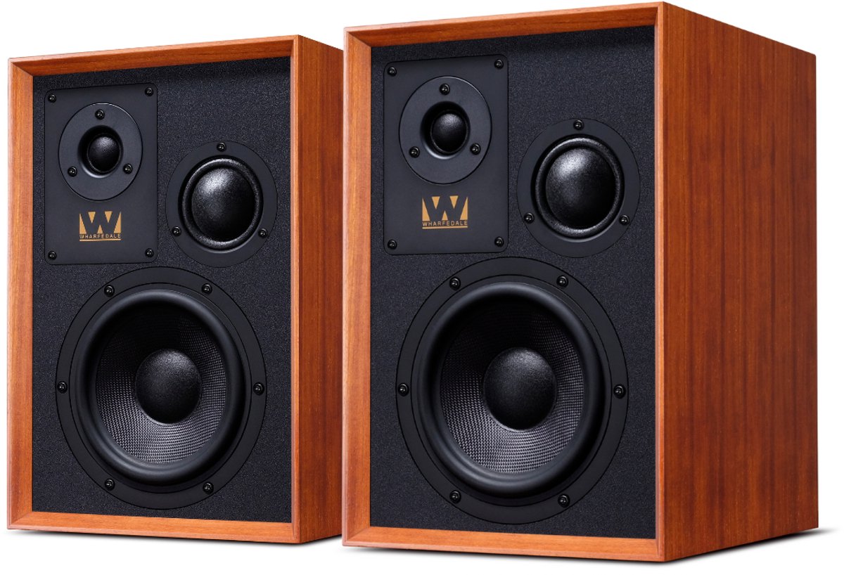 Wharfedale Super Denton -Paarpreis, Regallautsprecher (mahagoni)