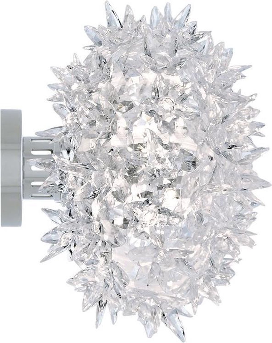 Bloom CW2 Wandleuchte/Deckenleuchte Crystal Kartell - Wohnzimmer - Design - Kunststoff - Rund