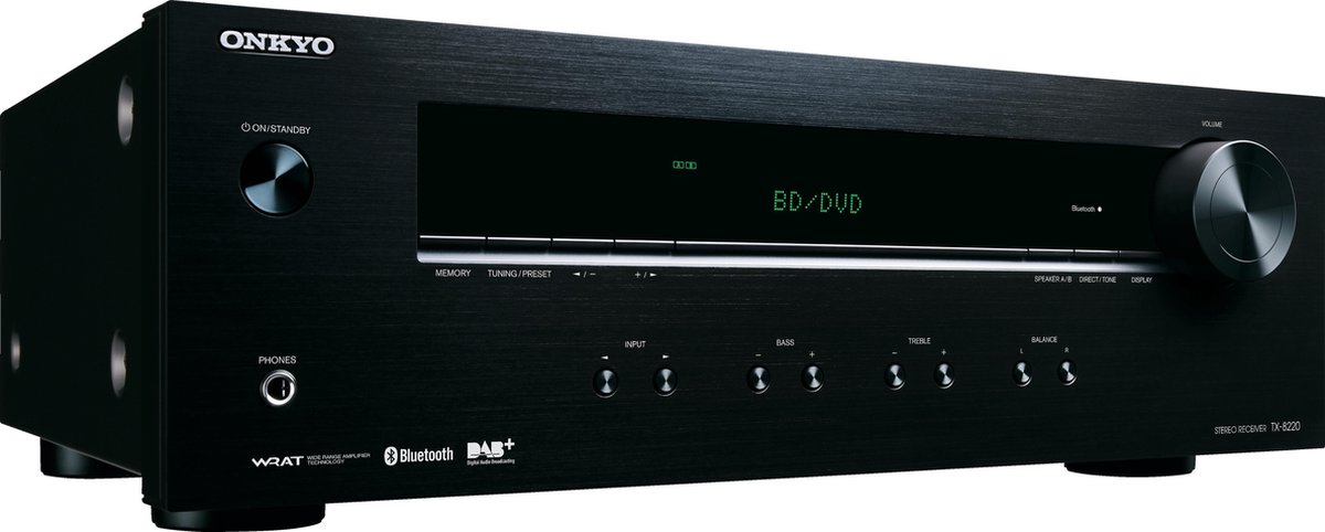 Onkyo TX-8220 - 100 Watt, Bluetooth, Stereo-Verstärker (schwarz)