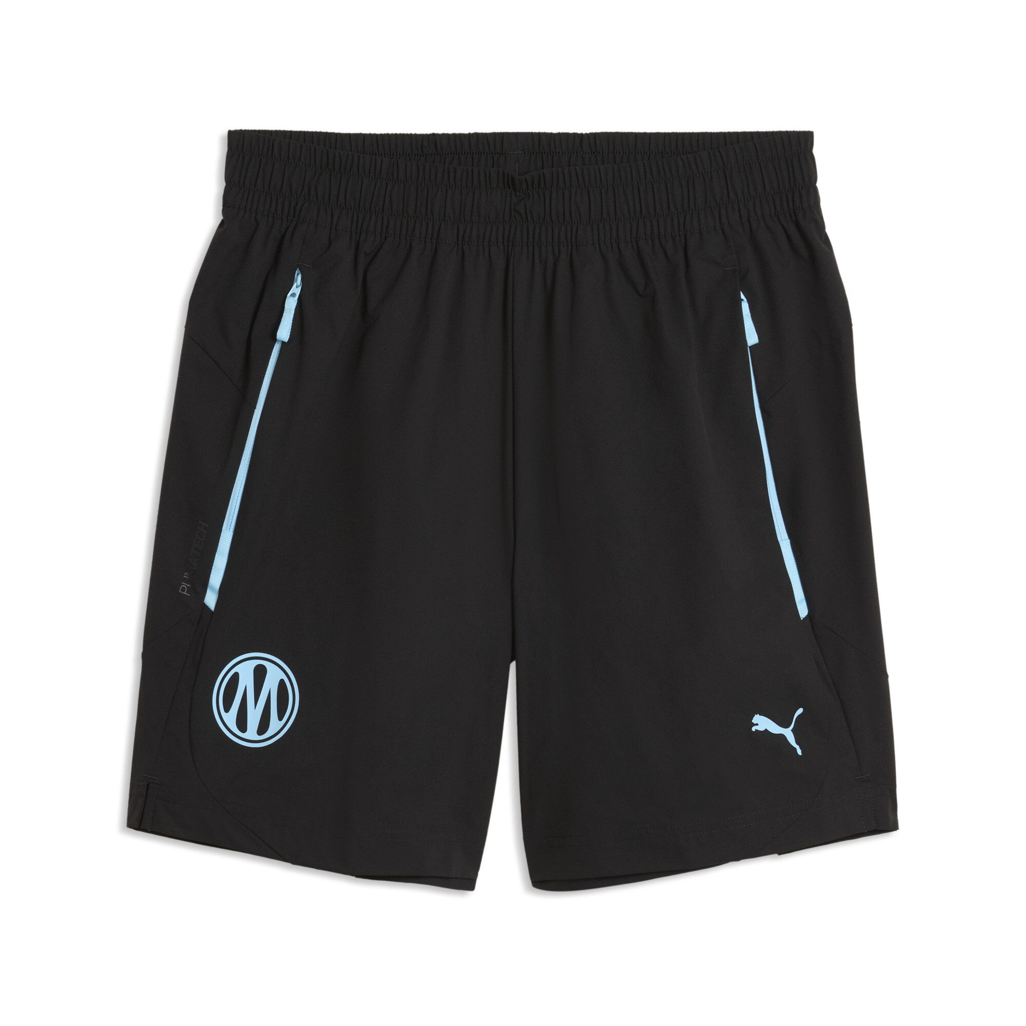 Olympique de Marseille PUMATECH Relaxed Gewebte Shorts Teenager, Kleidung, Schwarz, 5-6Y