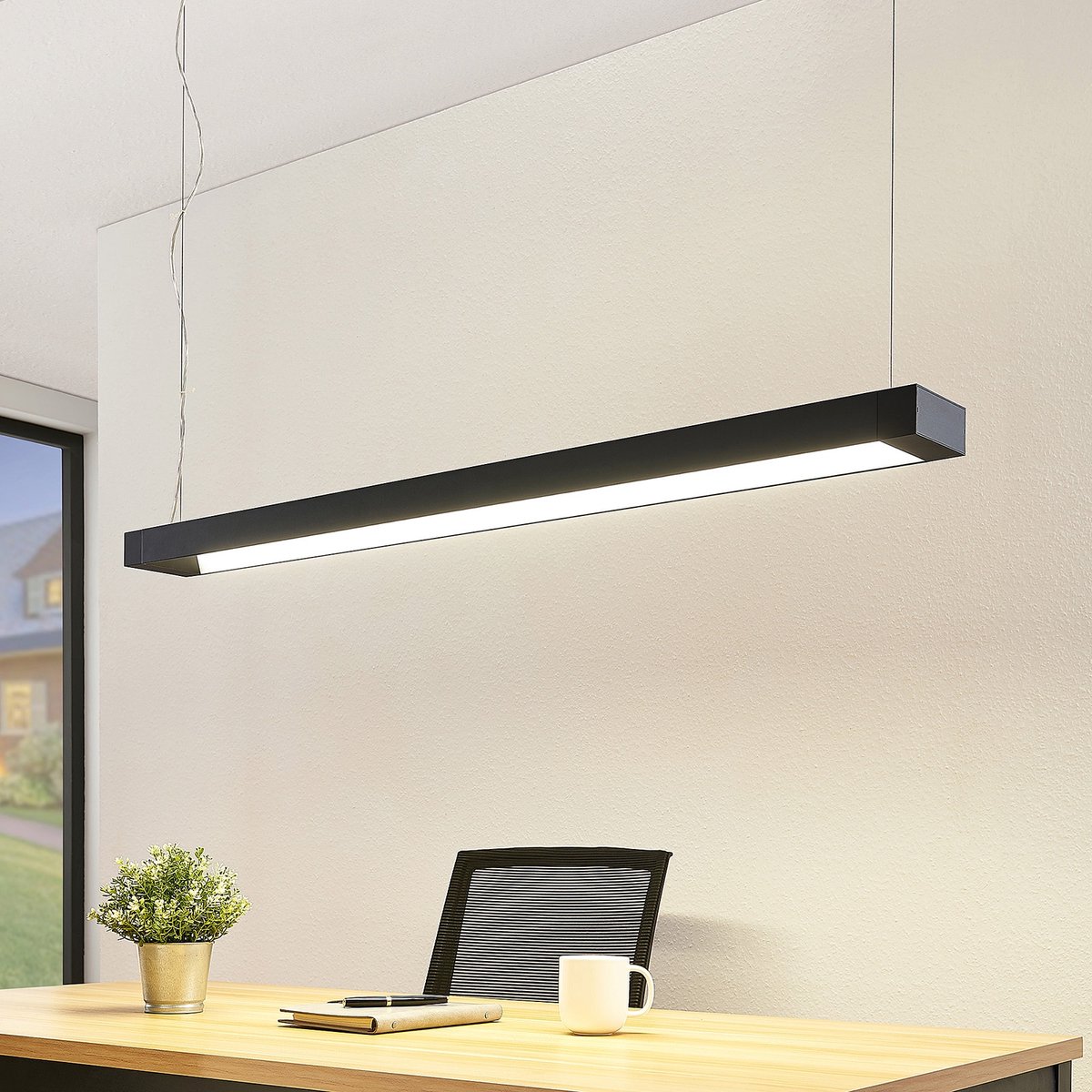Cuna Pendelleuchte L122 Black Arcchio - Arbeitszimmer / Büro - Modern - Metall - Einflammig