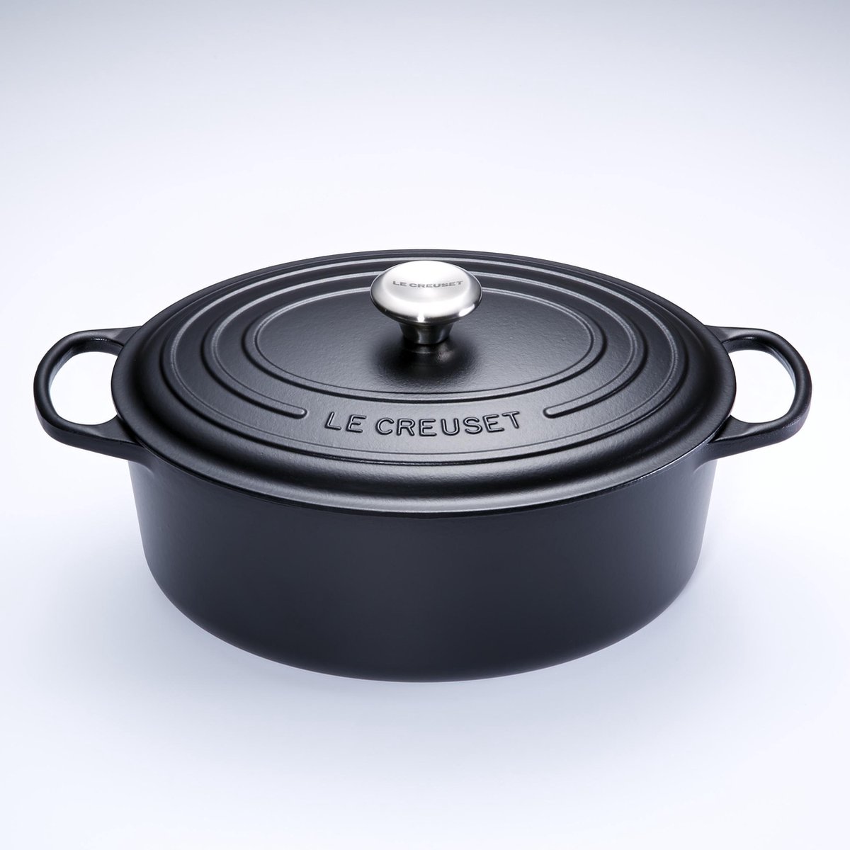 Le Creuset Bräter Signature 35 cm oval Schwarz 8,9 L