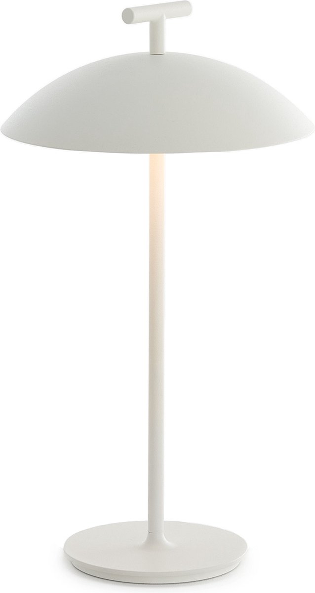Mini Geen-A Portable Tischleuchte White Kartell - Wohnzimmer - Design - Metall - Mit Schirm