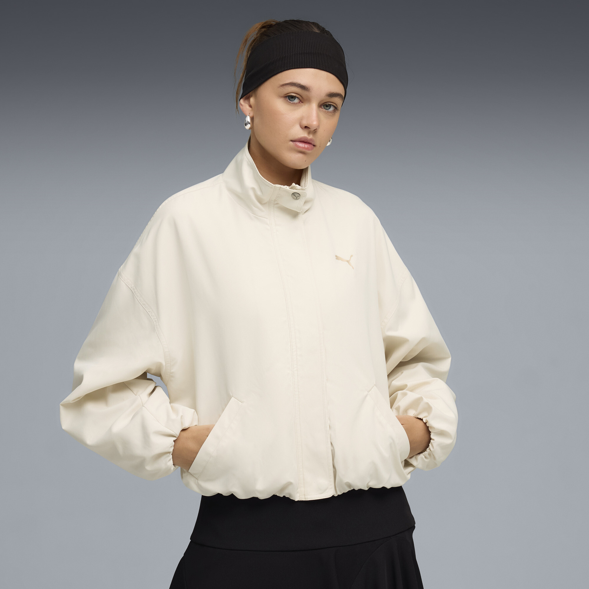 PUMA Style Jacke Damen, Kleidung, Weiß, XXS