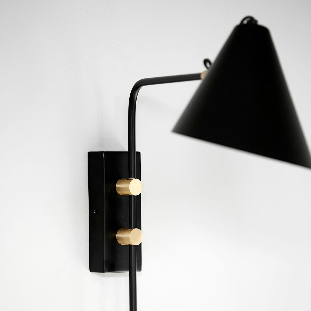 Club Wandleuchten 22cm Schwarz House Doctor - Wohnzimmer - Metall