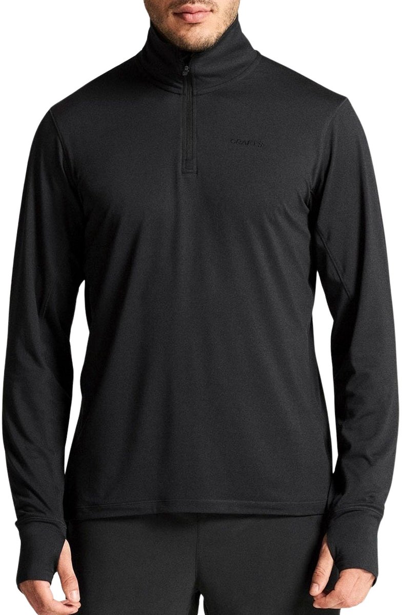 Craft Flow HZ LS Shirt Gr. XXL Schwarz Herren