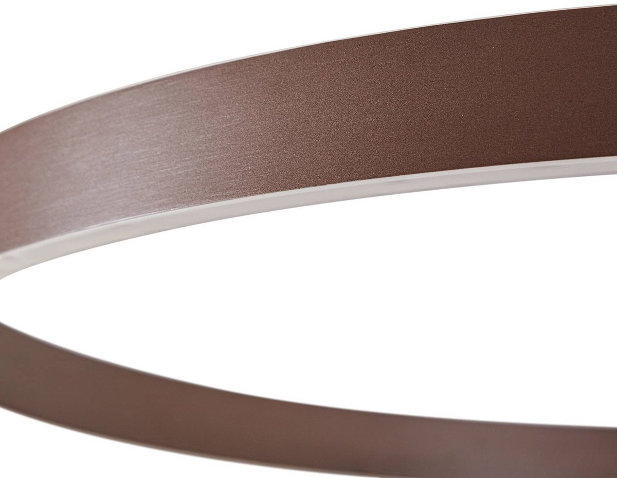 Yonam LED-Hängeleuchte, Ø 80cm, 1-flg., braun, CCT Lucande - Esszimmer - Modern - Metall - Einflammig