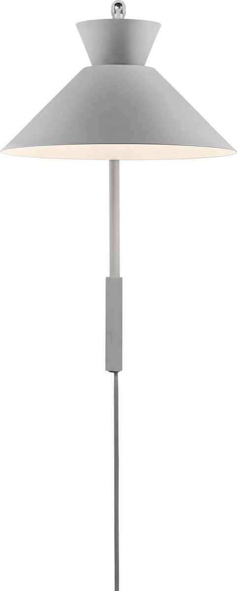 Dial Wandleuchte Grey Nordlux - Wohnzimmer - Skandinavisch - Metall - Einflammig