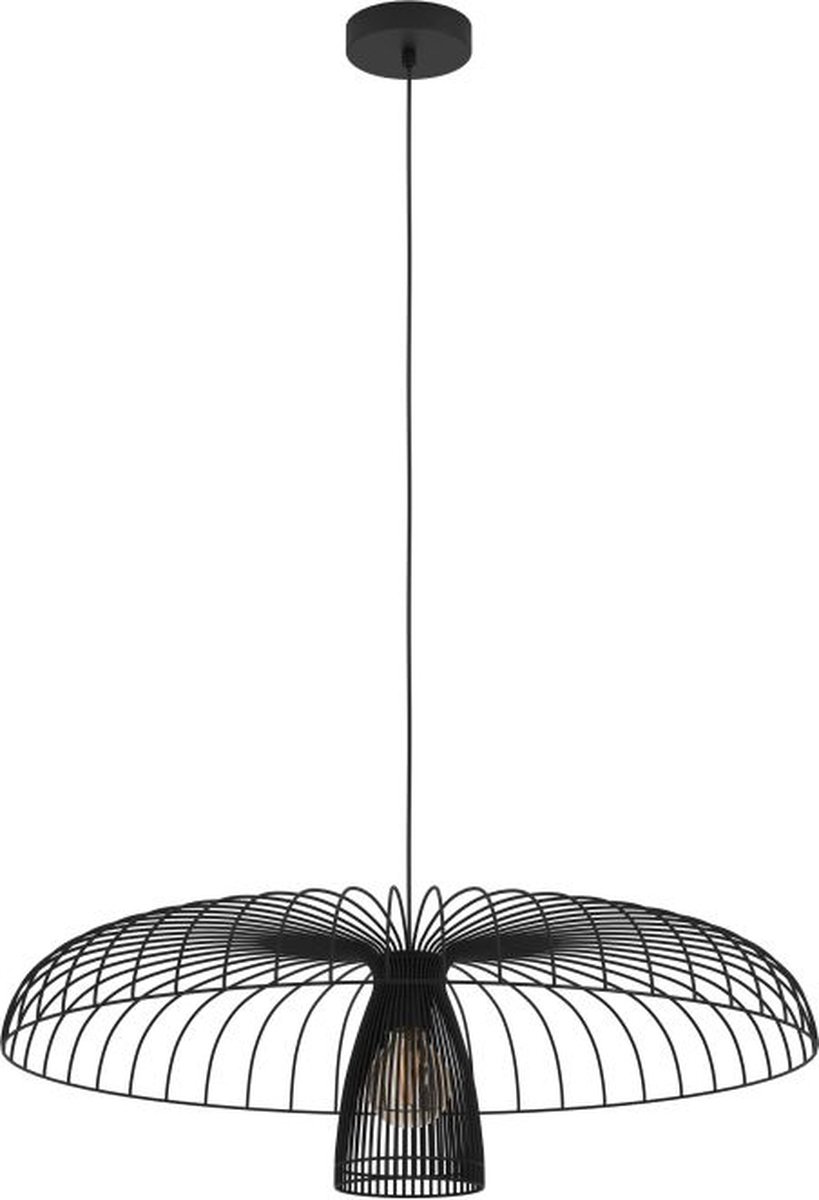 Champerico Hängelampe, schwarz Ø 77 cm Glas Stars of Light - Wohnzimmer - Modern - Metall - Einflammig