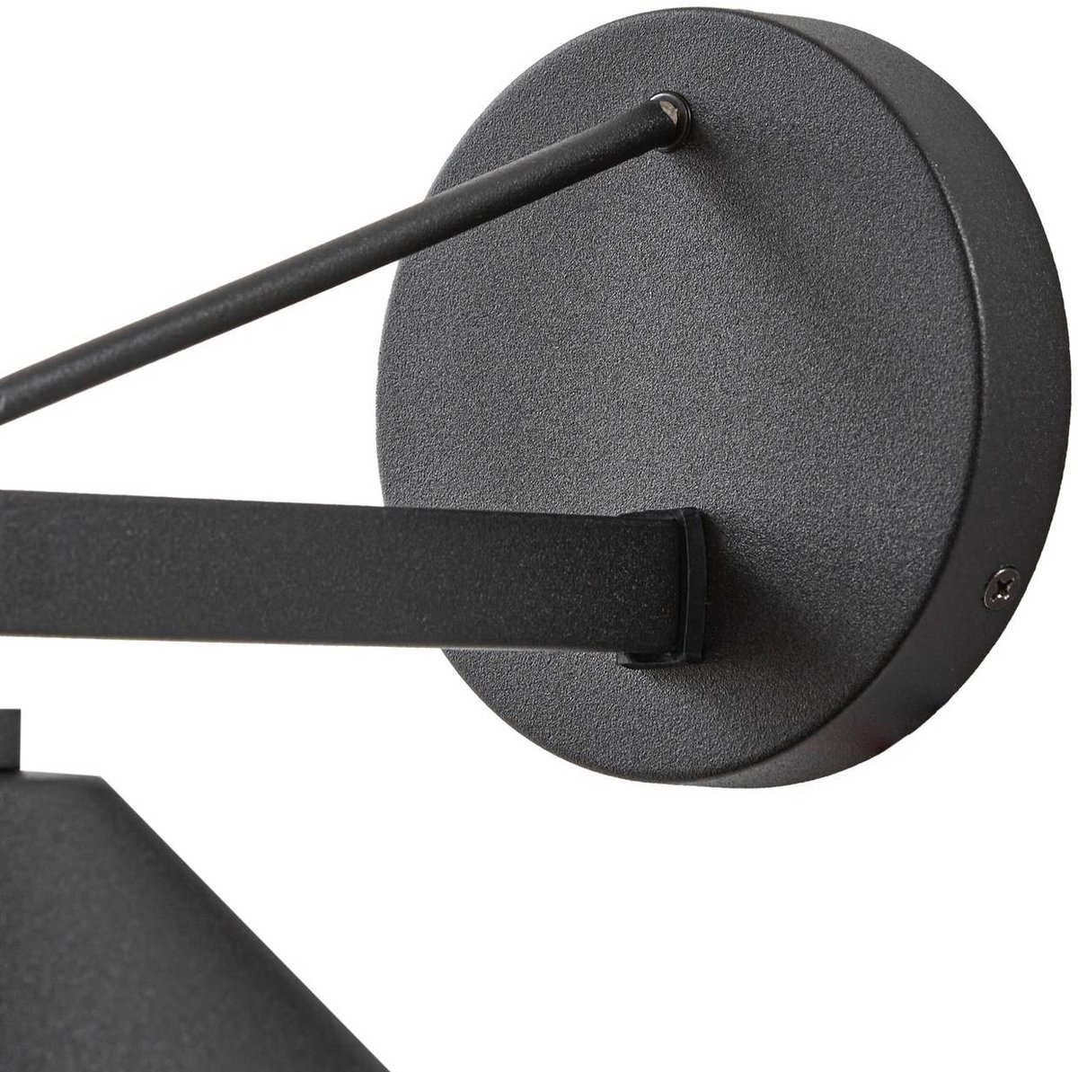 Kiyogi Außenwandleuchte, Höhe 31 cm, E27, schwarz, IP65, Metall Lucande - Modern - Einflammig