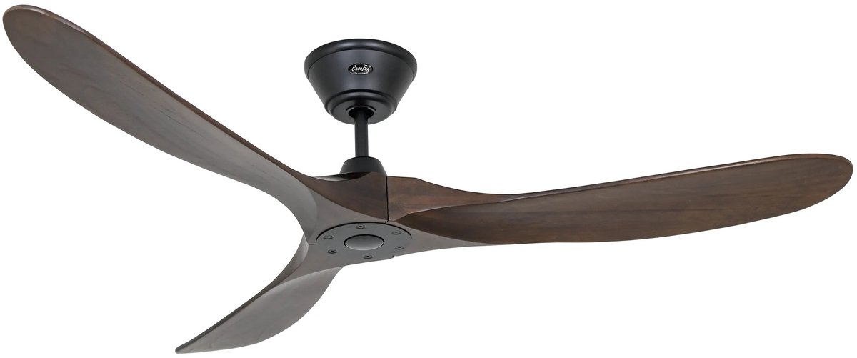 ECO GENUINO Deckenventilator schwarz/nussbaum 152 CasaFan - Wohnzimmer - Modern - Holz