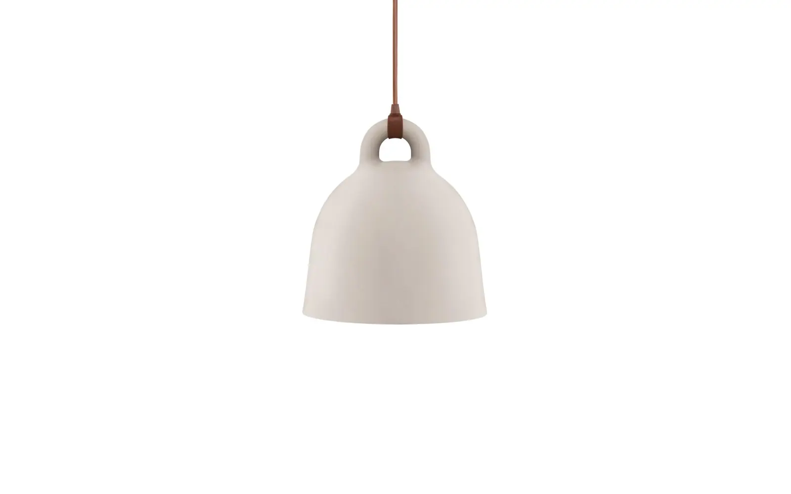 Bell Pendelleuchte Small Sand Normann Copenhagen - Wohnzimmer - Aluminium