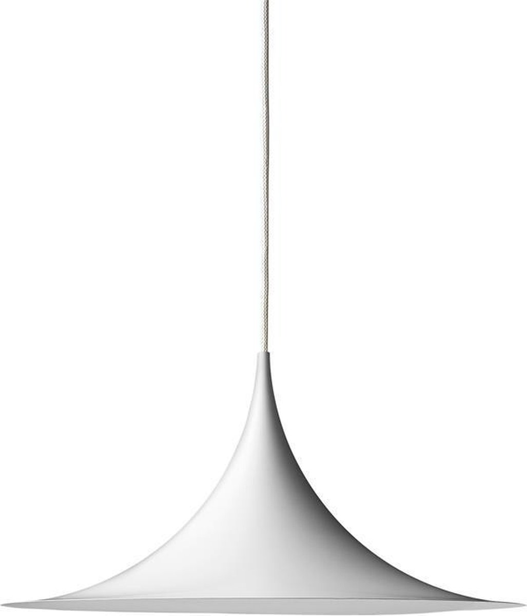 Semi Pendelleuchte Ø30 Matt Weiß GUBI - Wohnzimmer - Design - Metall - Einflammig