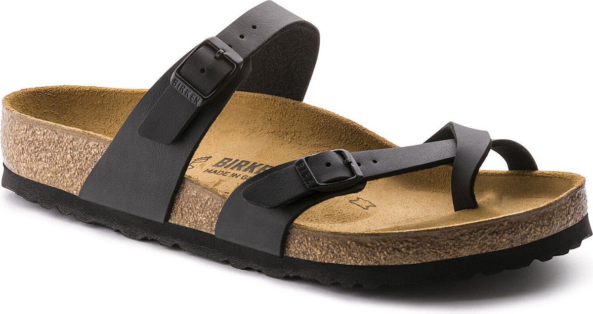 Birkenstock Mayari Regular Birko-Flor Gr. 41 Schwarz Damen
