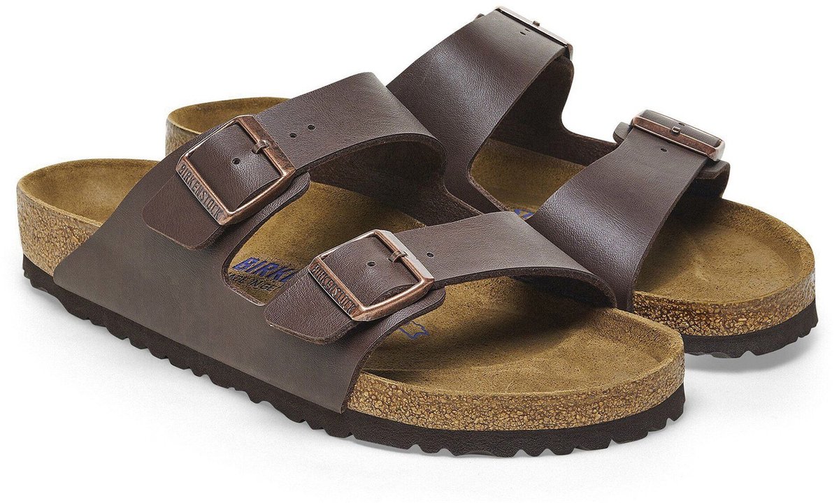 Birkenstock Arizona Regular SFB Birko-Flor Gr. 45 Braun Unisex