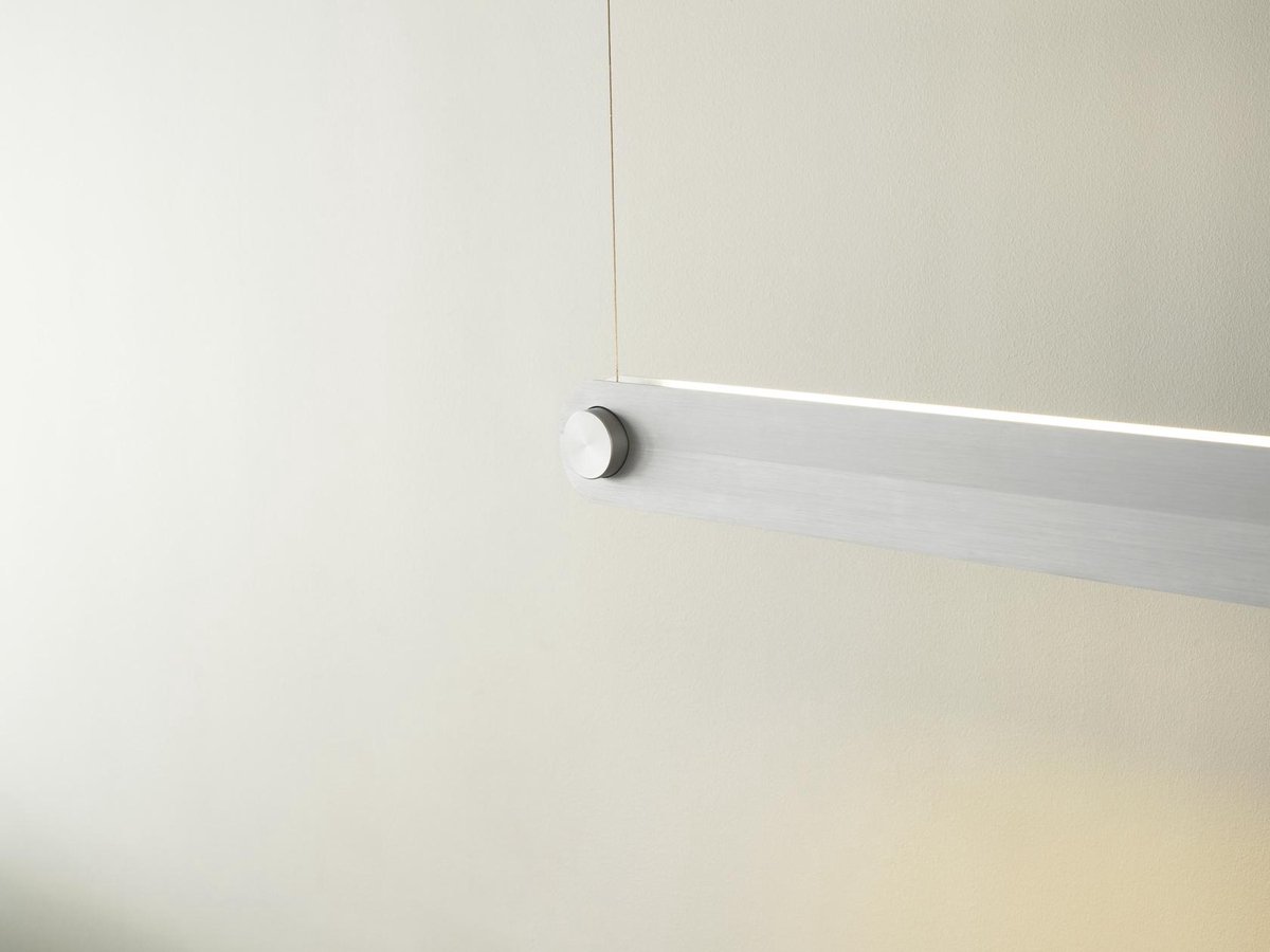 Dim Linear Pendelleuchte Brushed Alu Normann Copenhagen - Esszimmer - Aluminium