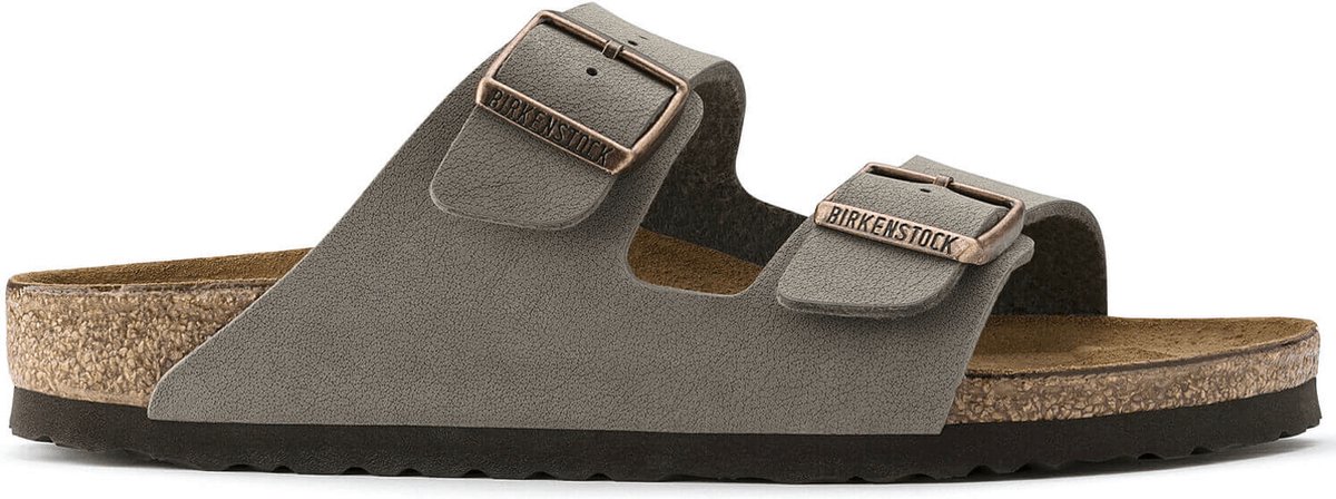 Birkenstock Arizona Regular Birko-Flor Nubuck Gr. 48 Grau Unisex