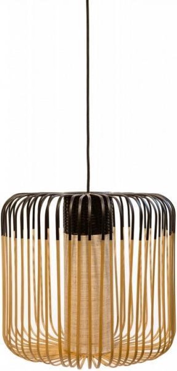 Bamboo Pendelleuchte M Black Bamboo Light M Forestier - Wohnzimmer - Design - Bambus - Einflammig