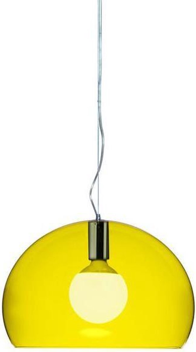 Small FL/Y Pendelleuchte Gelb Kartell - Wohnzimmer - Design - Kunststoff - Einflammig