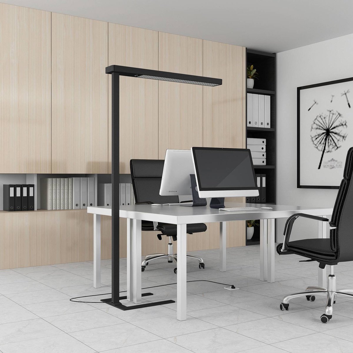 Susi LED Stehleuchte w/Sensor Black Arcchio - Arbeitszimmer / Büro - Modern - Aluminium - Eckig