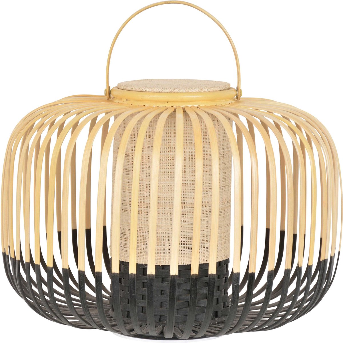 Take A Way Portable Tischleuchte S Black Take A Way S Forestier - Terrasse - Design - Bambus - Laterne