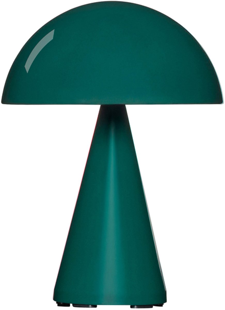 Mush LED-Akku-Tischleuchte, dunkelgrün, Höhe 20 cm Hübsch - Terrasse - Modern - Metall - Einflammig