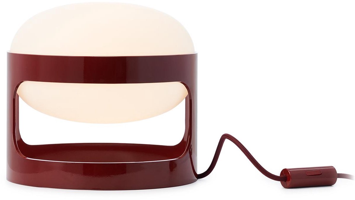 KD28 Tischleuchte, dunkelrot, Höhe 23 cm K28 Kartell - Wohnzimmer - Design - Kunststoff - Einflammig