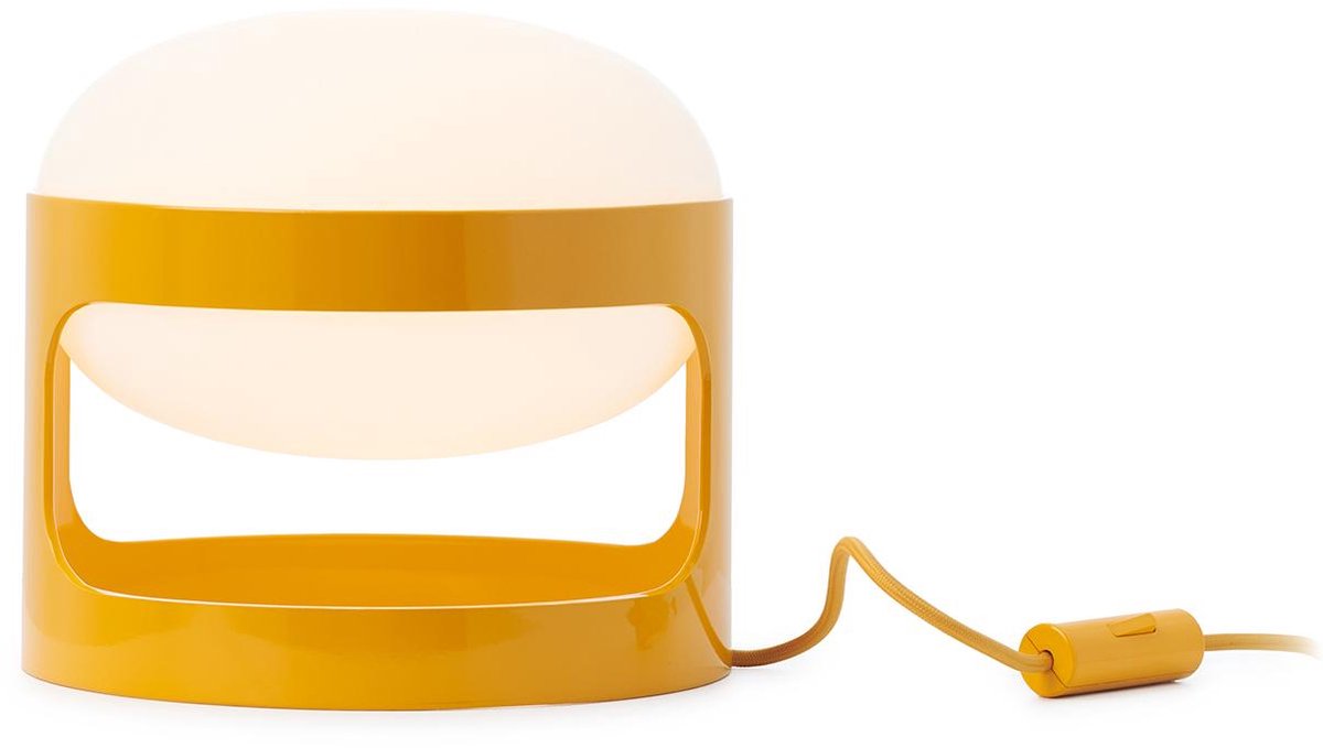 KD28 Tischleuchte, senfgelb, Höhe 23 cm K28 Kartell - Wohnzimmer - Design - Kunststoff - Einflammig