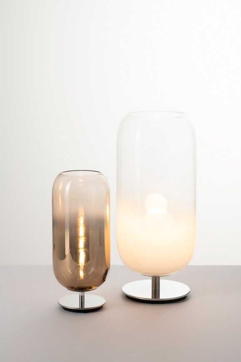 Gople Mini Tischleuchte Bronze Artemide - Wohnzimmer - Design - Glas - Mit Schirm
