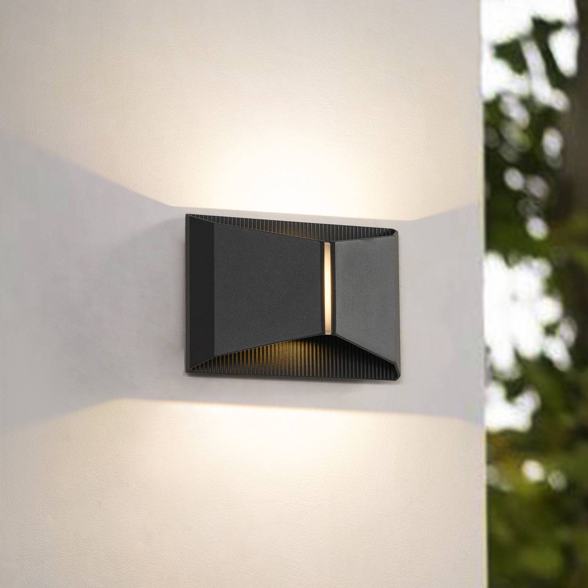 Anlira LED-Außenwandleuchte, up & down, IP65, schwarz Lindby - Terrasse - Modern - Metall - Eckig