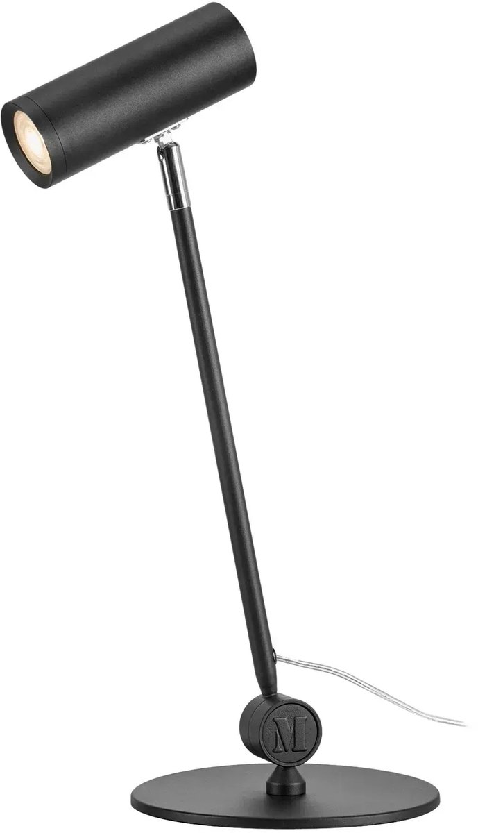 Arlo LED-Tischleuchte, schwarz, Eisen, Höhe  52,8 cm, dim. Markslöjd - Wohnzimmer - Modern - Metall - Einflammig