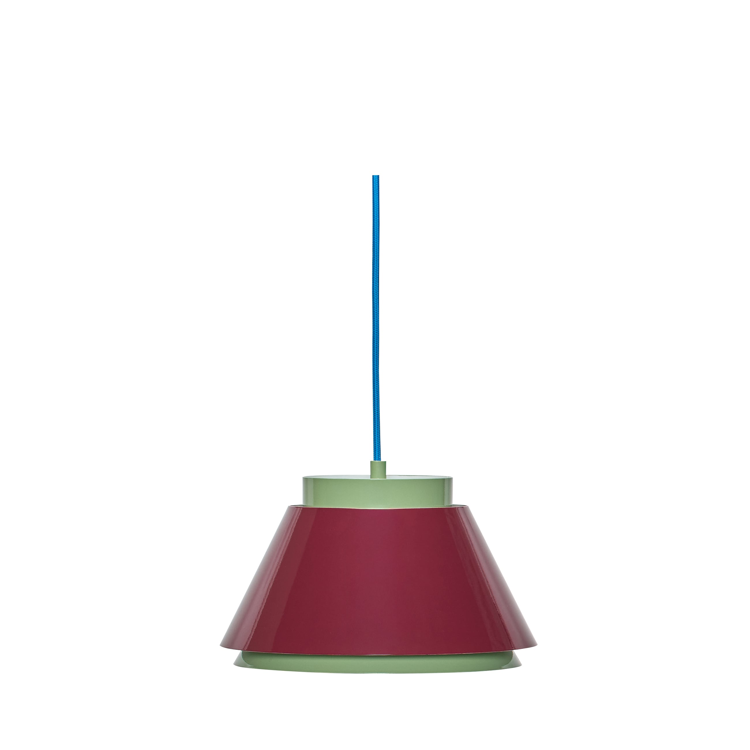 Remi Hängeleuchte rot/grün Ø 25 cm Hübsch - Wohnzimmer - Skandinavisch - Metall - Mit Schirm