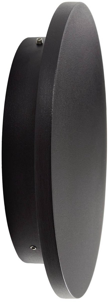 Selinel LED-Außenwandleuchte, Ø 23 cm, Hausnummer, schwarz, Metall Lindby - Modern - Rund