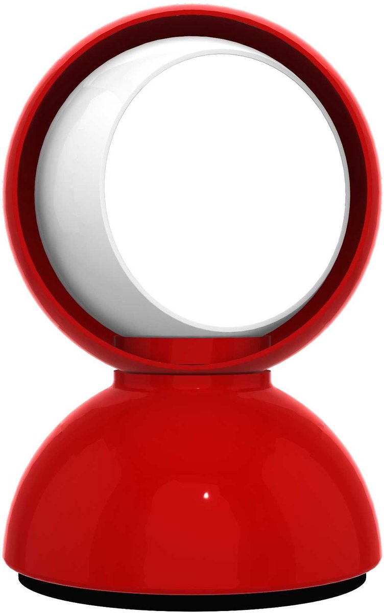Eclisse Tischleuchte Rot Artemide - Wohnzimmer - Design - Metall - Einflammig