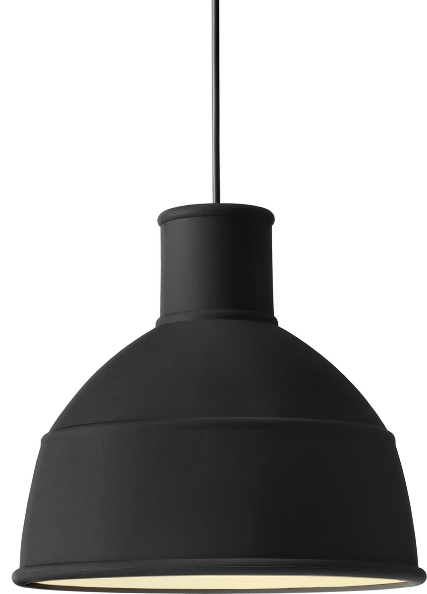 Unfold Pendelleuchte Black Muuto - Esszimmer - Design - Kunststoff
