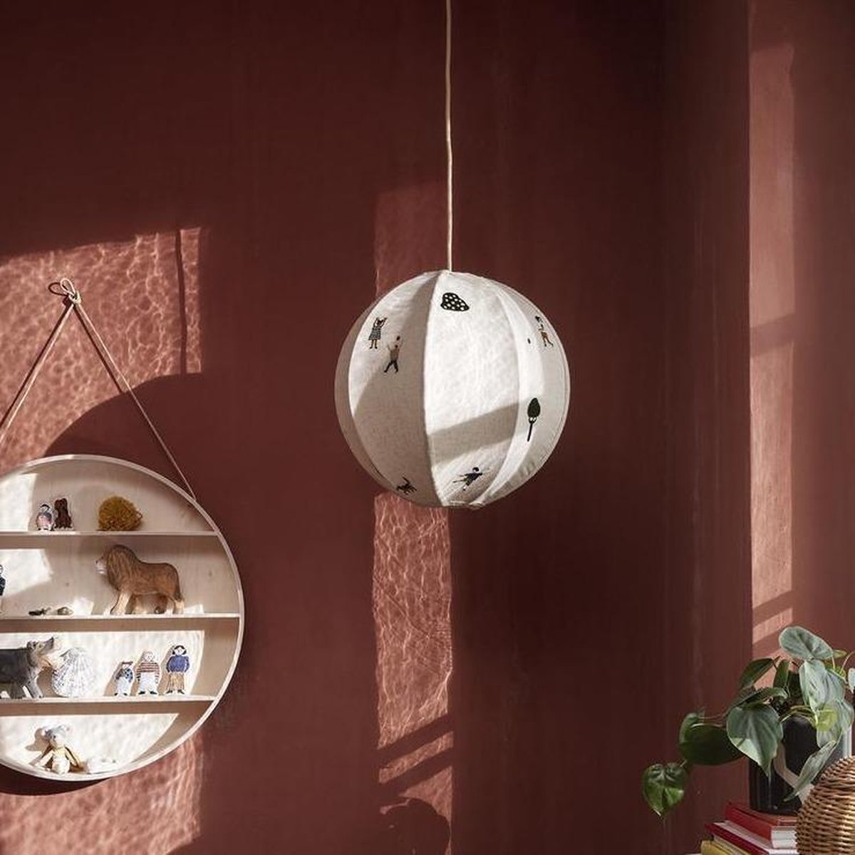 The Park Schirm Embroidered Textile ferm LIVING - Stoff / Textil