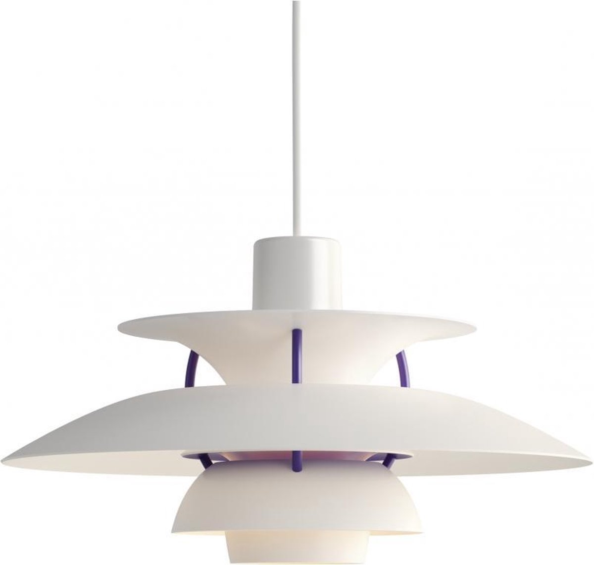 PH 5 Pendelleuchte Classic White Louis Poulsen - Wohnzimmer - Metall