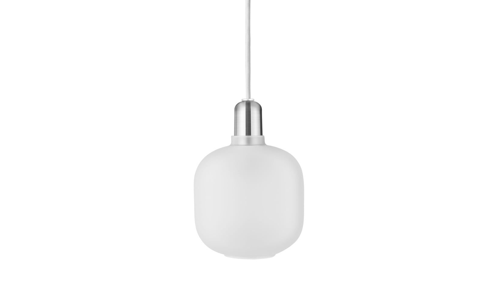 Amp Pendelleuchte Small Matt/White Normann Copenhagen - Wohnzimmer - Glas