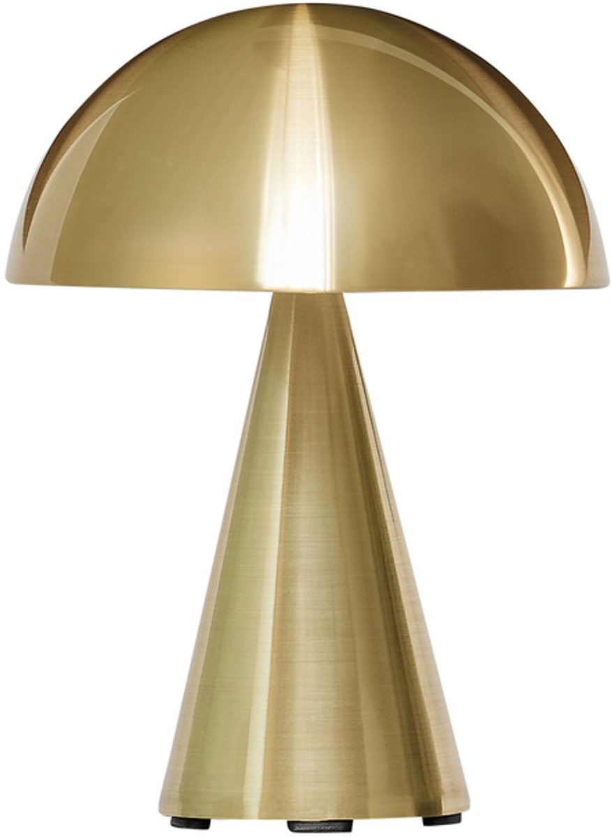 Mush LED-Akku-Tischleuchte, messing, IP44, dimmbar Hübsch - Wohnzimmer - Design - Metall - Einflammig