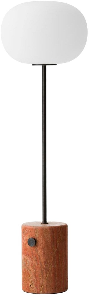 JWDA Stehlampe, rot/weiß, dimmbar, 150 cm Audo Copenhagen - Wohnzimmer - Design - Stein - Mit Schirm