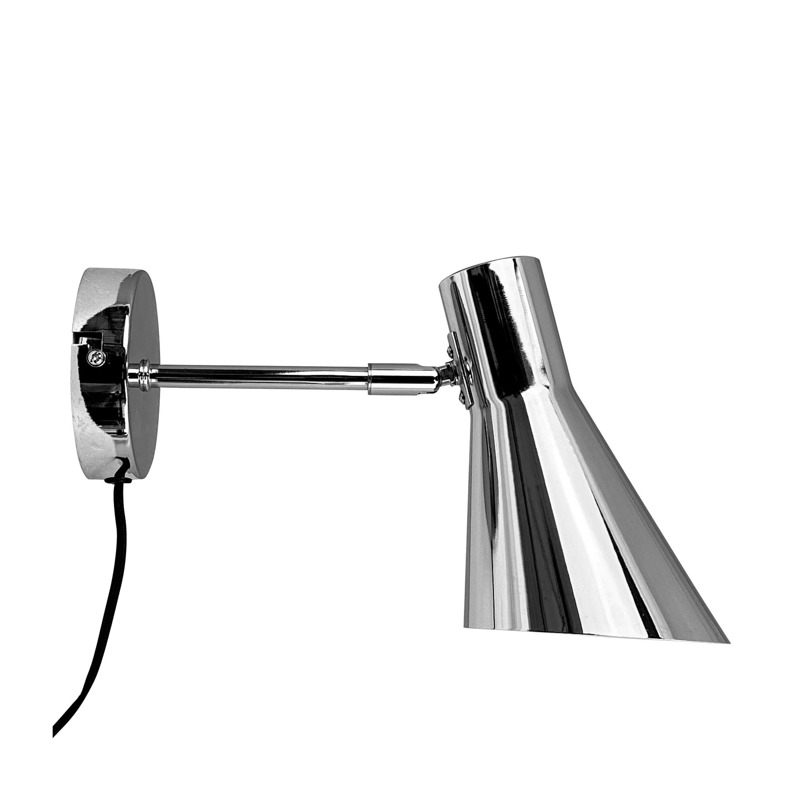 DL12 Wandleuchte Chrom Dyberg Larsen - Wohnzimmer - Design - Metall - Mit Schirm