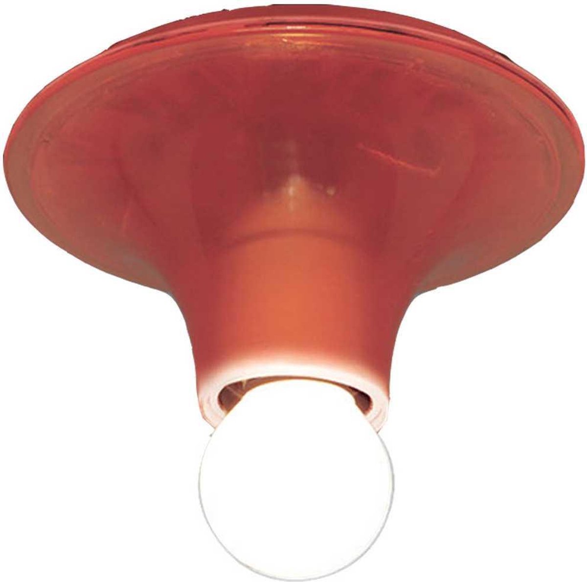 Teti Deckenleuchte/Wandleuchte Transparent Orange Artemide - Wohnzimmer - Design - Kunststoff - Rund