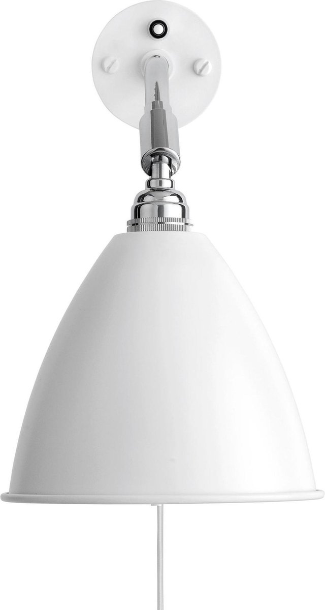 Bestlite BL7 Wandleuchte Ø 16 cm Weiß/Chrom GUBI - Wohnzimmer - Design - Metall - Einflammig