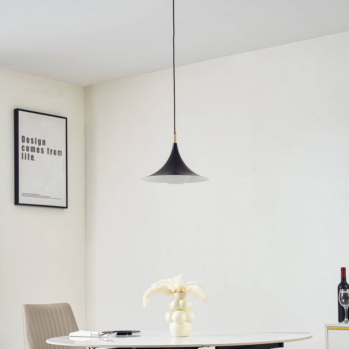 Jarl Pendelleuchte Schwarz Lindby - Esszimmer - Modern - Metall - Einflammig