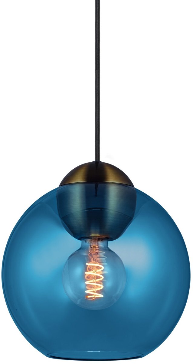 BUBBLES Hängelampe, blau, Ø 24 cm, Glas, E27 Halo Design - Wohnzimmer - Einflammig