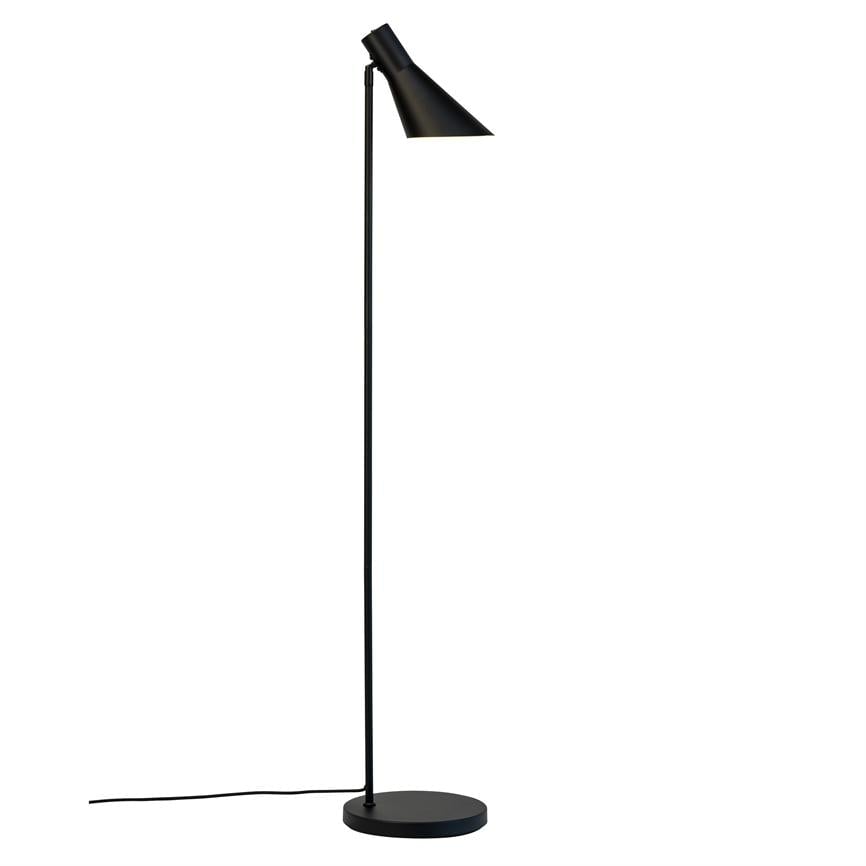DL12 Stehleuchte Matt Black Dyberg Larsen - Wohnzimmer - Design - Metall - Mit Schirm