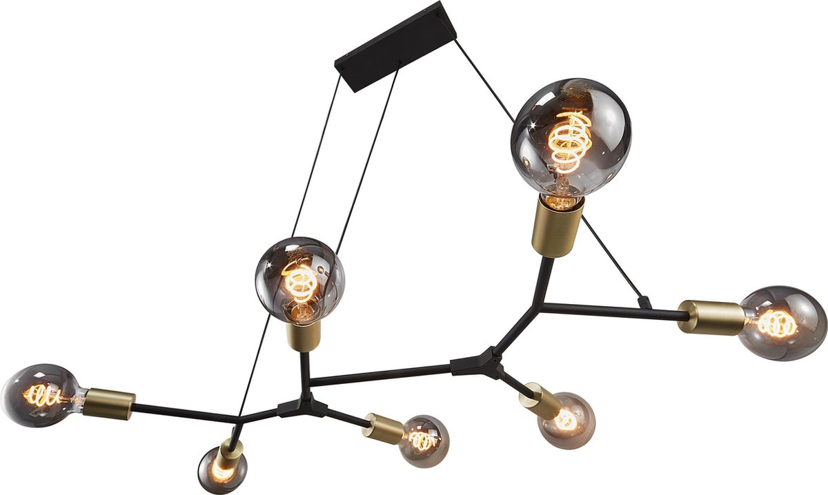 Josefine 7 Pendelleuchte Black Nordlux - Wohnzimmer - Modern - Metall - Mehrflammig