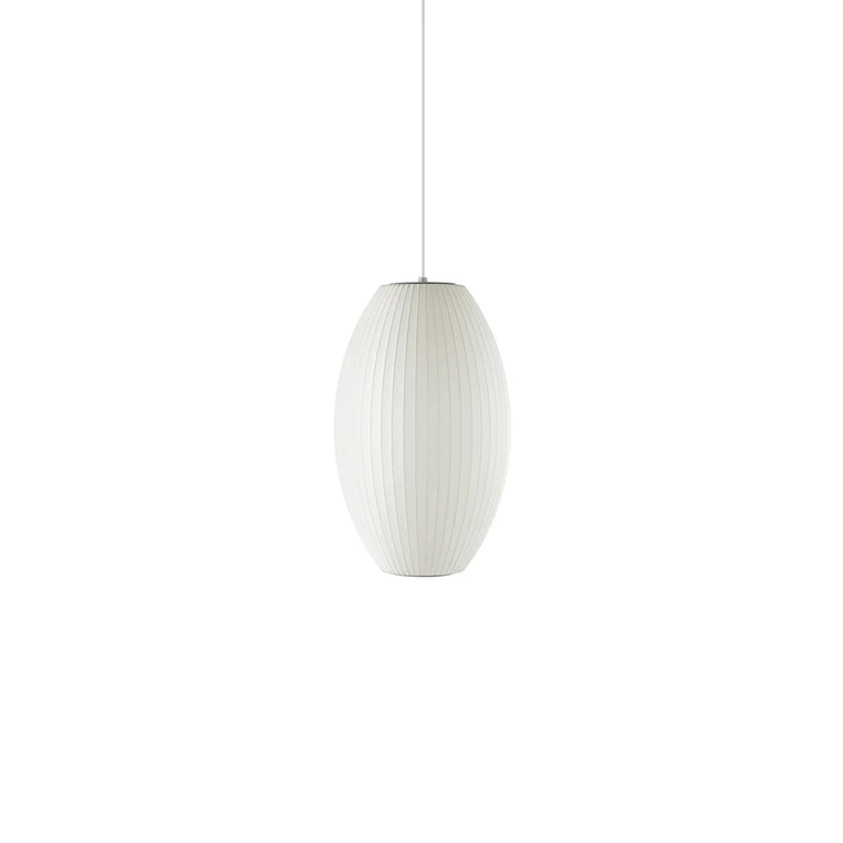Nelson Cigar Bubble M Pendelleuchte, Ø 33 cm, weiß HAY - Wohnzimmer - Design - Kunststoff - Einflammig