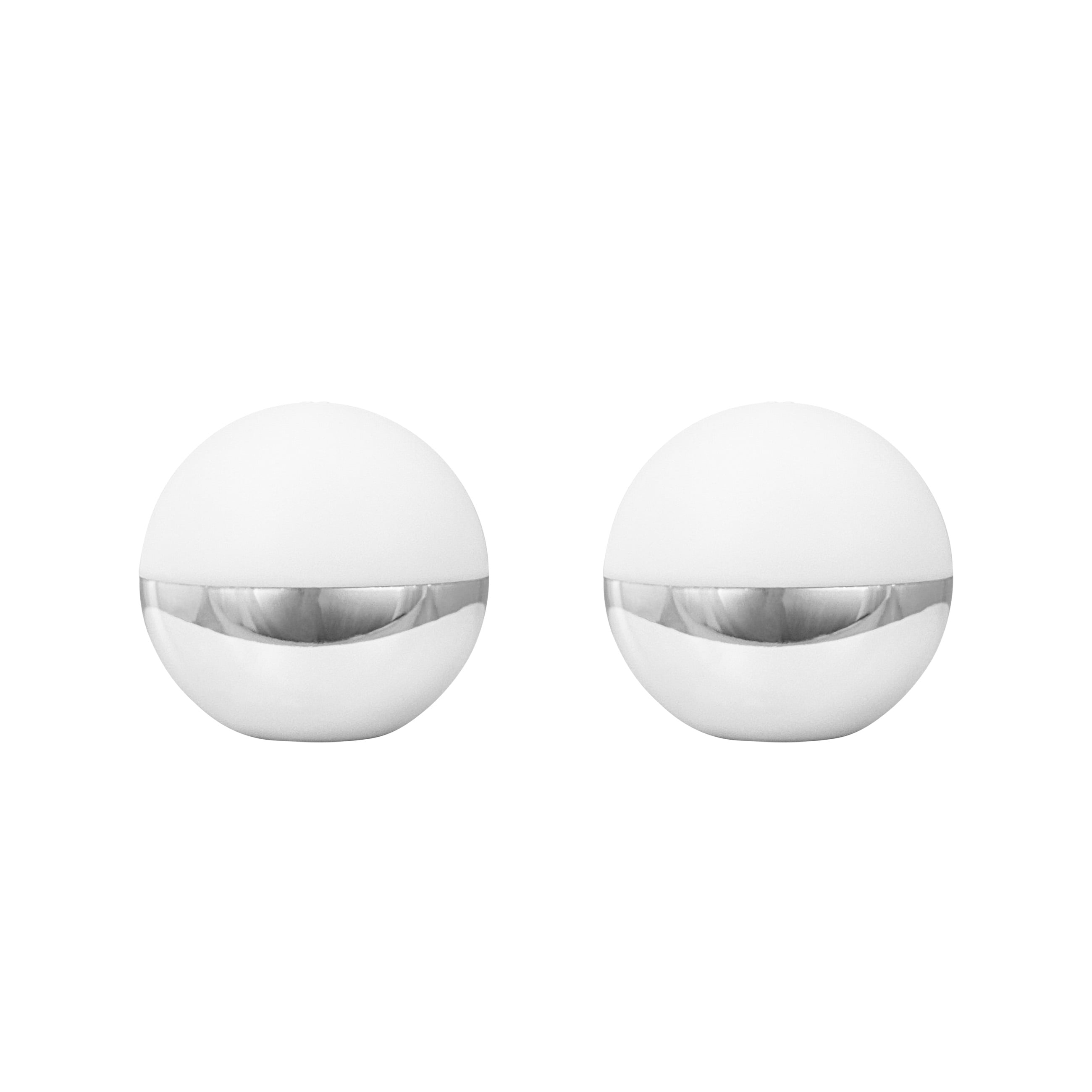 Alba LED-Akku-Tischlampe, chrom, 2er-Set Dyberg Larsen - Wohnzimmer - Skandinavisch - Kunststoff - Einflammig