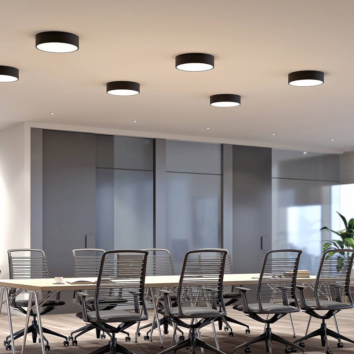 Noabelle LED Deckenleuchte Ø40 Black Arcchio - Küche - Modern - Metall - Rund
